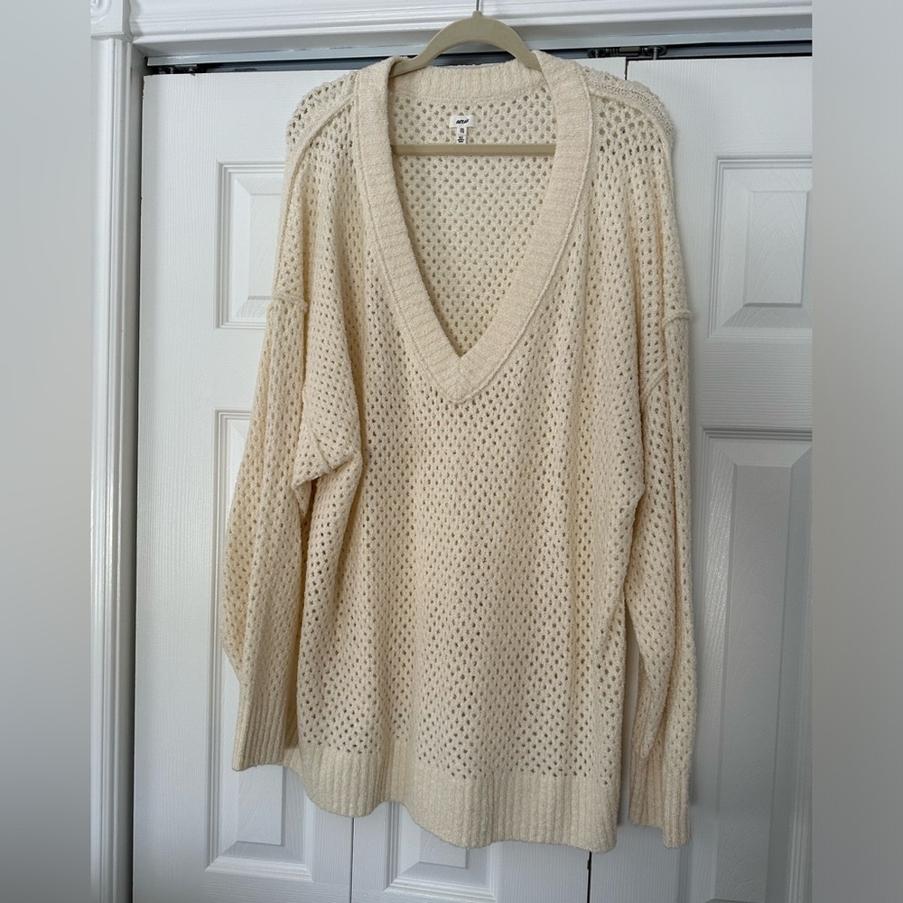 AERIE Sweater Deep V-Nevk XXL NWOT